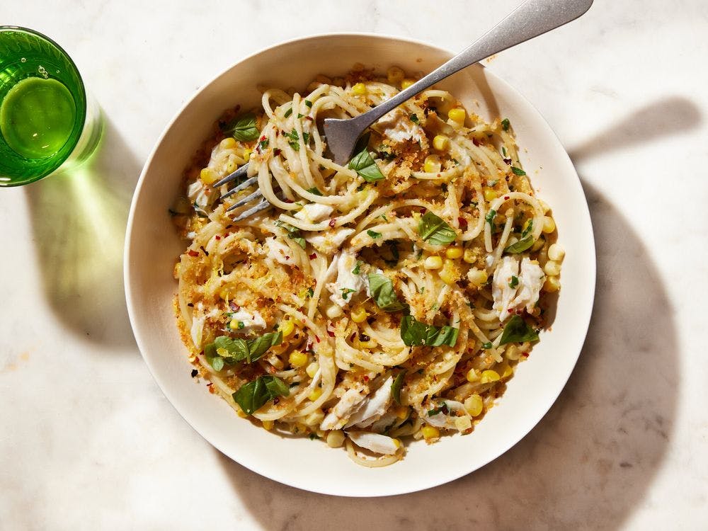 Healthy Pasta with Spicy Crab