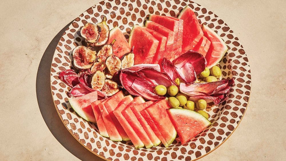 Watermelon, Endive, and Fig Salad