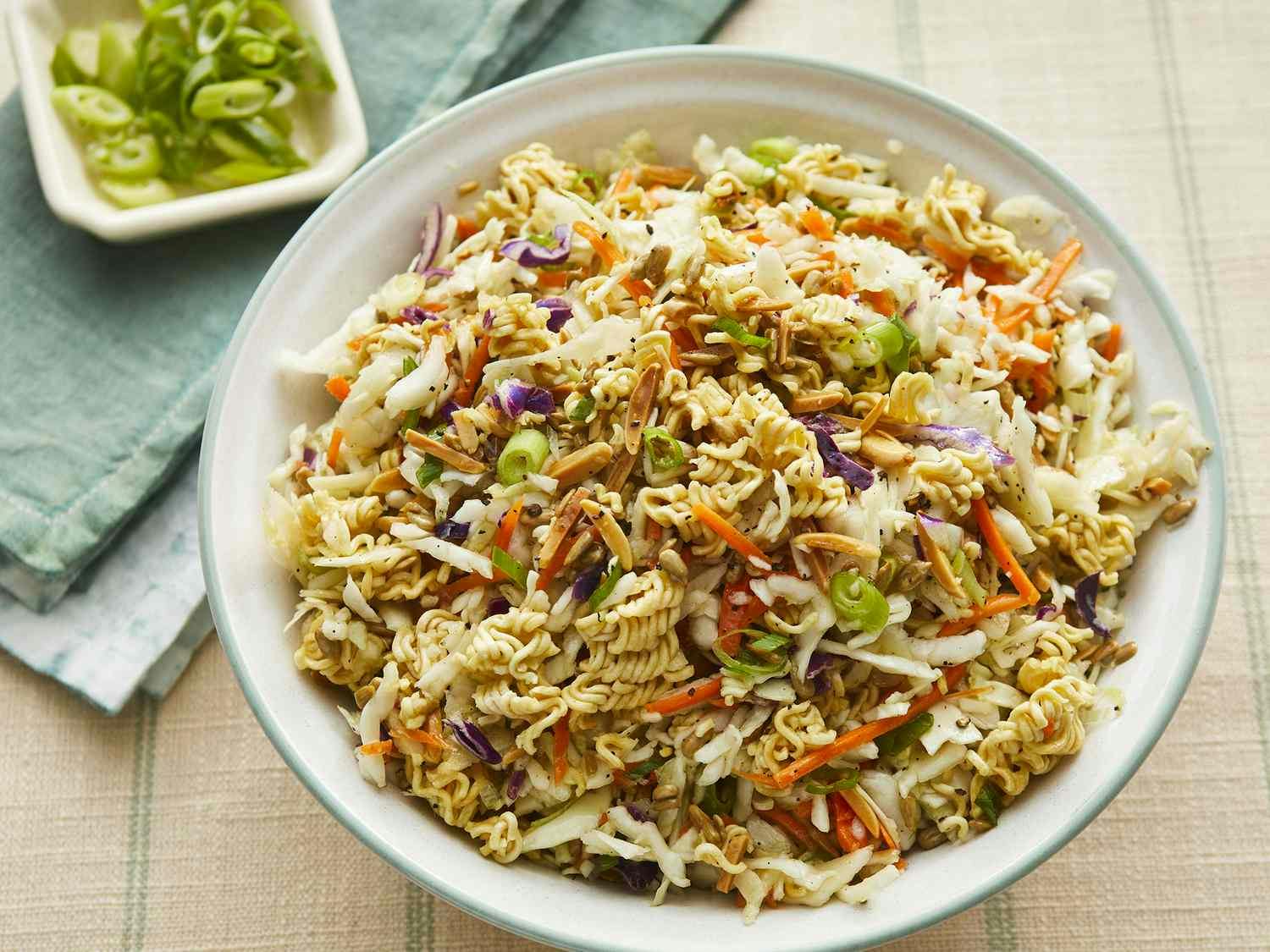 Crunchy Ramen Noodle Salad With Cabbage