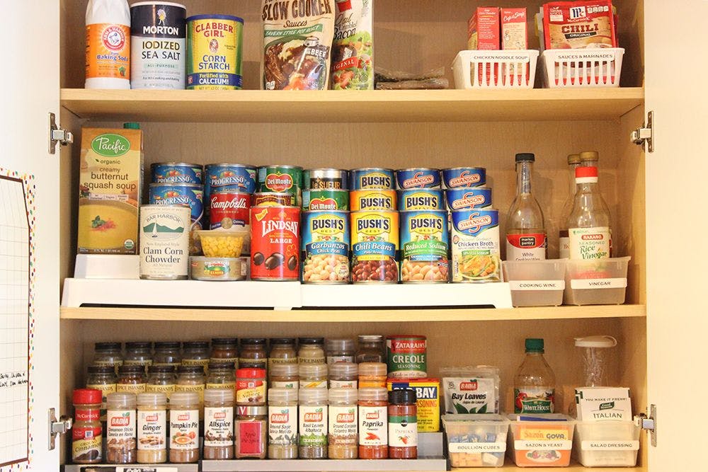 Store Canned Goods in Soda Boxes