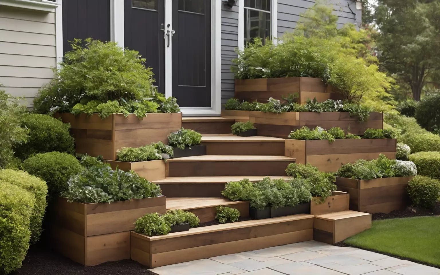 Add Height With Planters And Baskets